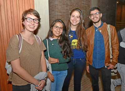 Sara Bernal Jiménez, Laura Montoya Echeverri, Laura Milena Morales Giraldo y Juan Sebastián Pérez Betancur. 