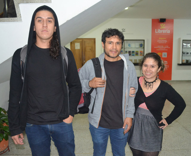 David Salazar Guzmán, Wilson Pinilla Sierra y Juliana Noreña Giraldo.