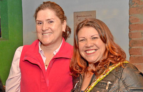 Fanny Ramírez Ceballos y Adriana López.