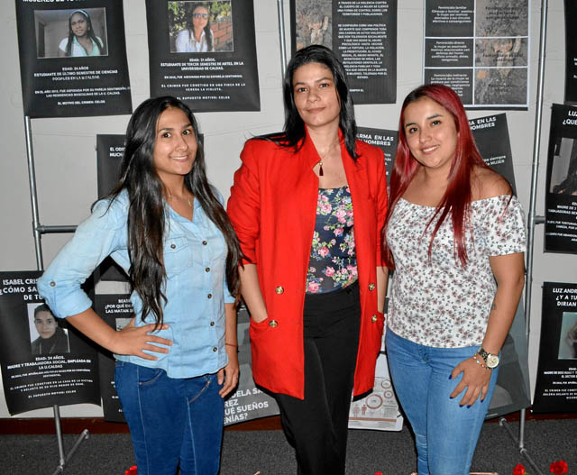 Lina Clemencia Alba Serna, Catherin Muñoz Aristizábal y Carolina Salazar Cardona.