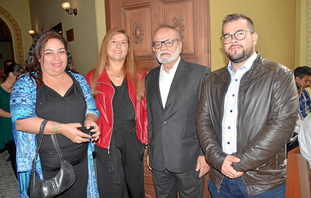María Teresa Marín Ortega, Lina Marcela Buitrago Chalarca, Humberto Gallego Gómez y Juan Camilo García Santana.