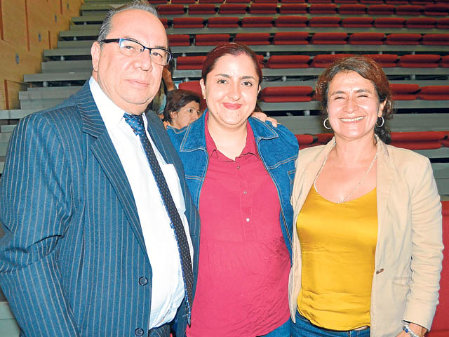 Antonio Correa García, Sandra Milena Isaza Salazar y Carmen Emilia Ortega Cuartas.
