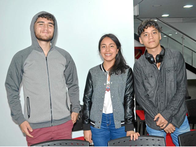 Daniel Esteban Alfonso, Natalia Parra Ibarra y Nicolás Alejandro Ramírez Vera.