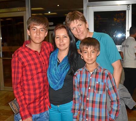 Santiago García Peña, Ángela María Peña Moreno, Óscar Alberto García y Jacobo García Peña.