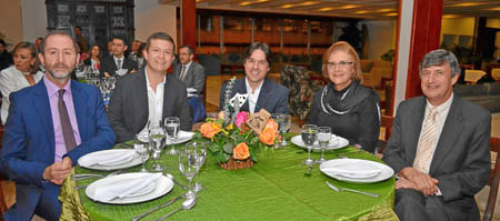 Luis Fernando Franco Hoyos, Daniel Vélez Ríos, Juan David Giraldo Serna, Gloria Patricia Arias Pimienta y Bernardo Mejía Prieto.