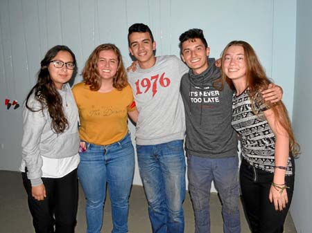 Sarita Gómez Mesa, María Camila Trujillo López, Juan Manuel Pineda Noreña, David Quiroga Orozco y Laura Sofía Arias Ocampo.