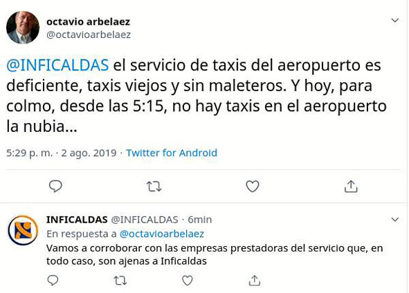 Queja por taxis