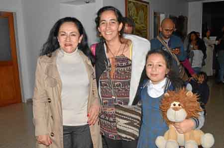 Gloria Nancy Quintero Cárdenas, Eliana Galvis Quintero y Luciana Muñoz Galvis.
