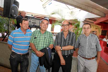 Luis Carlos Carmona, Víctor Julio Rincón, Javier Velásquez y Edilberto Gil Duque.