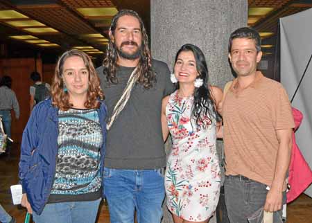 Natalia Botero Estrada, Guillermo Marín Serna, Paola Hincapié Valencia y Leonardo García.