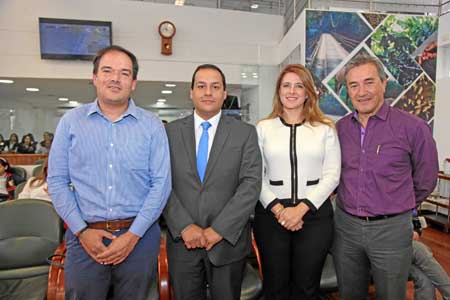 Juan Manuel Londoño Jaramillo, Simón Ramírez Alzate, Juana Carolina Londoño y Mario César Otálvaro. 