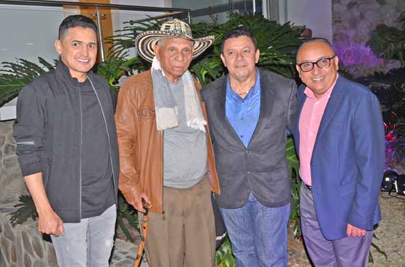 Jorge Celedón, Adolfo Pacheco, Orangel el Pangue Maestre y Carlos Alberto Mazeneth Dávila. 