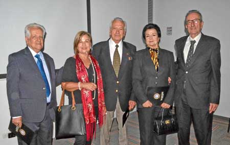 Pablo Medina Jaramillo, María Constanza Trujillo de Calussen, Jihann Claussen Restrepo, María Luz Jaramillo de Mejía y Jorge Enr