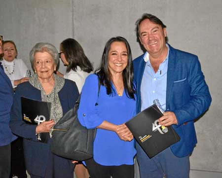 Graciela Echeverri de Restrepo, Patricia Restrepo Echeverri y Alfredo Botero Jaramillo.