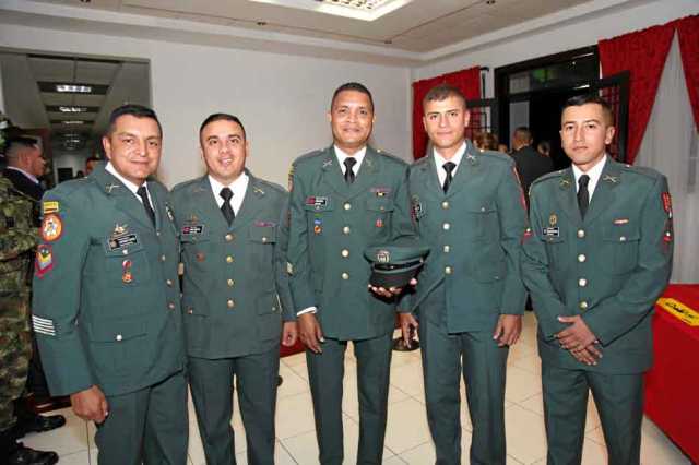 Sargento mayor Joaquín Castro, cabo primero Sergio Caballero, sargento Héctor Ortega, cabo Yorman Orozco y cabo Julián Cárdenas.