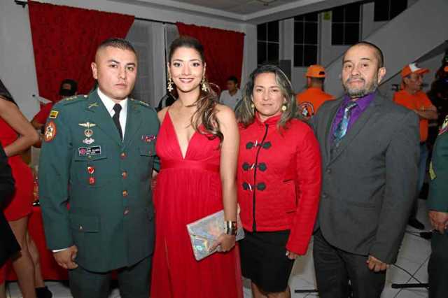 Capitán John Solarte Mesa, María Fernanda Cano Vélez, Sandra Yolanda Ocampo y John Jairo Barreto Parra. 