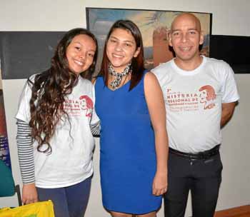 Talía Valero Mora, Geraldine González Marín y José Esaín Lozano Galindo.