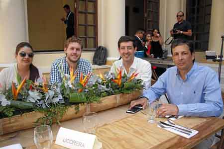 Marta Liliana Torres, Juan Camilo Álvarez, Mauricio Vélez y Andrés Borrero.