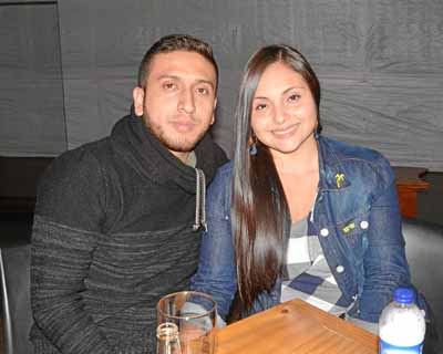 Jonhnatan Cuartas Vásquez y Daniela López Franco se reunieron en una comida en el restaurante Dauntaun.