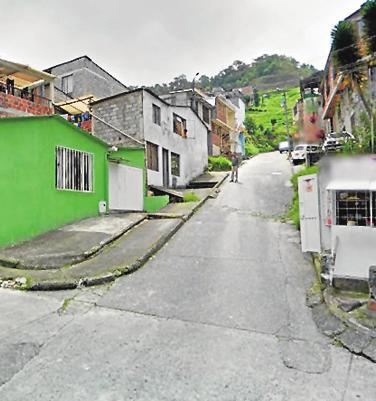 Sitio del homicidio.