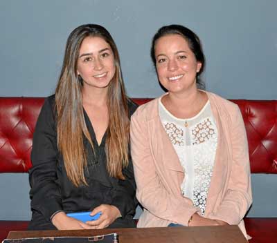 En el restaurante La Prole se reunieron en un almuerzo Paula Echeverri Ocampo y Eugenia Gómez Villegas.