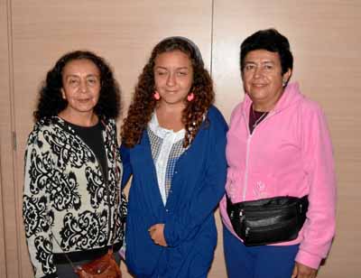 María Teresa Clavijo Bueno, Edna Margarita Meneses y Martha Clavijo Bueno.