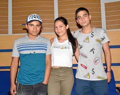Jairo César Gutiérrez Barrero, Valeria Sánchez Contreras y Santiago Bravo García.
