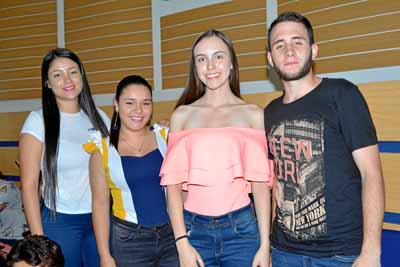 Katerine López Gómez, Estefanía Mozo Vélez, Daniela Moncada González y Juan Camilo Trujillo Vélez.