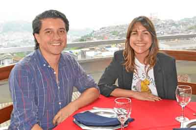 Juan Enrique Osorio Gutiérrez y Kath Franjul celebraron el Día de San Valentín en el Club Manizales.