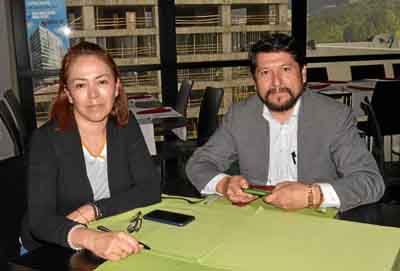 En la sede El Cable del Club Manizales se reunieron en un almuerzo Ivana Sofía Franco Rodríguez y Germán Quiroga Zapata.