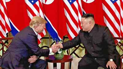 El líder norcoreano, Kim Jong-un, y el presidente de EE.UU., Donald Trump