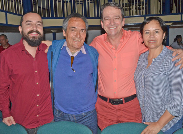 Ricardo Jiménez Arenas, Luis Hernando González Correa, Luis Ignacio Correa Mejía y María Eugenia Molina Jiménez.