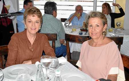 En Vino y Pimienta compartieron en un almuerzo María Isabel Trujillo Posada y Juanita Arango Pinzón.