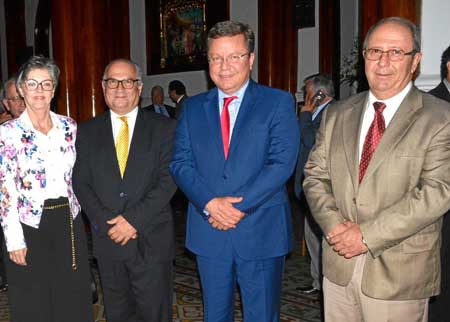 Lucy Ocampo de Gómez, Darío Gómez Jaramillo, Hernán Darío Monroy Uribe y Felipe Montes Trujillo.