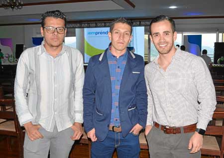 Sebastián Franco González, Sebastián Hurtado Bustamante y Mateo Bustamante García.