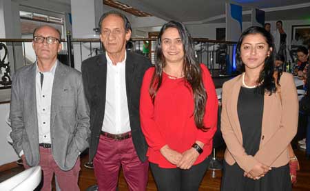 Jorge Orlando Blandón Castañeda, Elber Tabares Marín, Aydé Marín Gómez y Jennifer Muñoz.