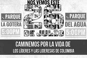 Este es el afiche con el que organizadores de la movilización invitan a los manizaleños a marchar en la ciudad. 