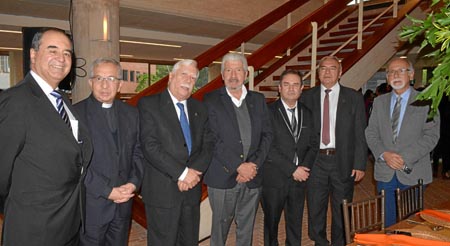 Bernardo Rivera Sánchez, presbítero Efraín Castaño Arboleda, Gabriel Cadena Gómez, Gildardo Armel Arenas, Rubén Darío Nieto Cuer