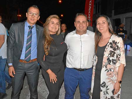 Mauricio Rendón Carmona, Clemencia Marín Vargas, Mauricio Giraldo Ramírez y Victoria Carmona Arango.