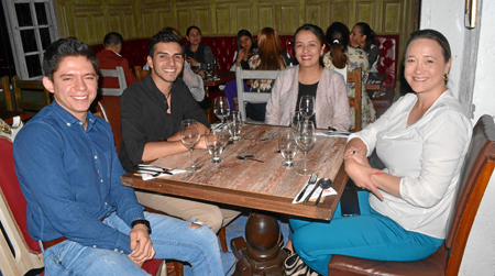 Mateo Barrero Serna, Miguel Buitrago Ángel, Sara Duque Quintero y Catalina Rocha Ruiz.