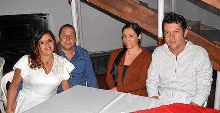 Marcela Narváez Arias, Jair Grisales Buriticá, Ximena Marín Álvarez y Giovany Velásquez Loaiza.