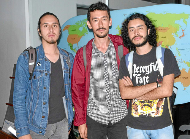 Juan Pablo Ceballos Restrepo, Juan Camilo Duque Torres y Andrés Mateo Zapata Jaramillo.