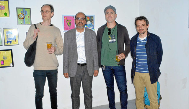 Daniel Neumann, Felipe César Londoño, Richard Garst y Nicolás Cárdenas.