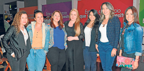 Sandra Vargas, Franceline Clavijo, Luz Gladys García, Mariana Gómez, Karen Montoya, Viviana Quintero y Sabina Arias. 