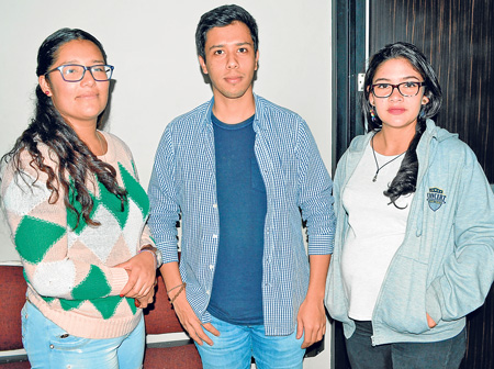 Juana Valentina Castro Bolívar, Juan Pablo Rodríguez Urriago y Mónica Liliana Blandón Gallego.