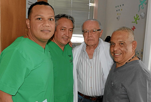 Luis Augusto Pérez Iglesias, Mike León Mendoza Gómez, Jaime Duque Bonilla y Raúl Antonio Sandoval Pérez.