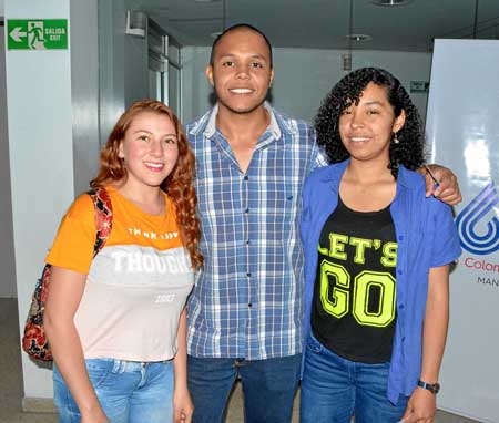 Yina González Gómez, Alejandro Arias Anzola y Katherin Bravo Orozco.