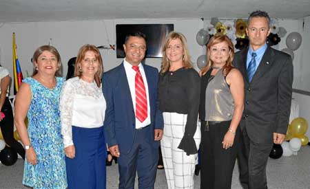 Luz Marina Parra Zapata, Luz Stella Vásquez Vega, Jairo Arbey López Castro, Luz Elena Mejía González – Rectora, Alba Cecilia Oso