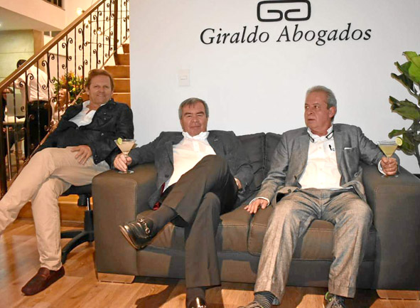 Pablo Andrés López Villegas, Rubén Darío Giraldo Montoya y Mauricio Giraldo Giraldo.