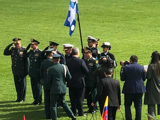 Ceremonia de ascenso del general manizaleño Ricardo Jiménez Mejía.